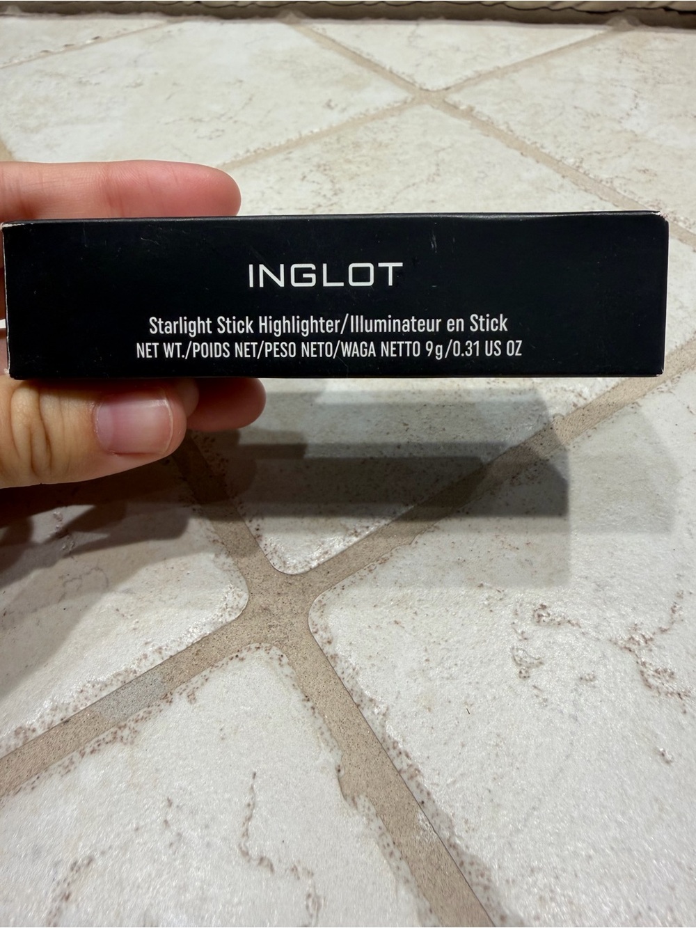 INGLOT Shooting Star 201 Highlighter Stick - Black Packaging
